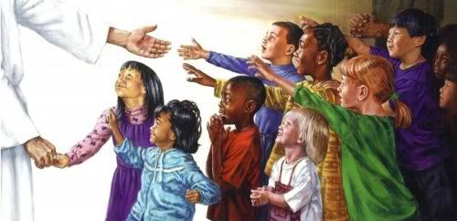 children reaching for Jesus[1]