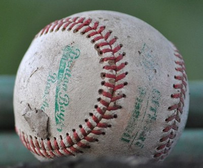 "A worn-out baseball" by Schyler at English Wikipedia - Own work by the original uploader. Licensed under Creative Commons Attribution-Share Alike 3.0 via Wikimedia Commons - https://commons.wikimedia.org/wiki/File:A_worn-out_baseball.JPG#mediaviewer/File:A_worn-out_baseball.JPG