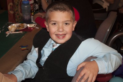Hayden had a blast at the Angel Tree Christmas party!