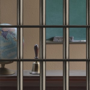 Going to school - prison classroom square