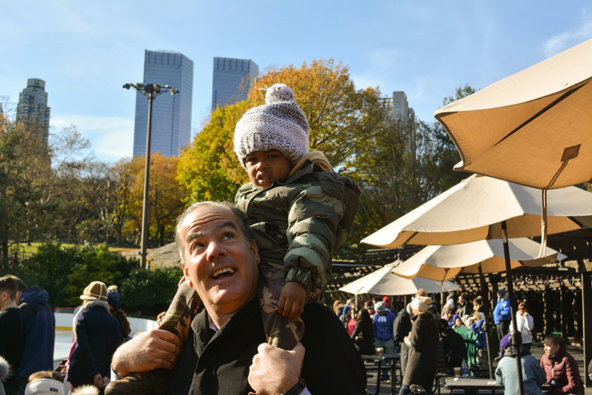 james ackerman with an angel tree child